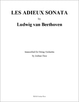 Les Adieux Sonata Orchestra sheet music cover
